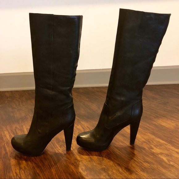 Loeffler Randall Viva Pull-on Leather Boots - NWT - Picture 2 of 8